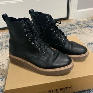 Clarks cushion combat boots 7